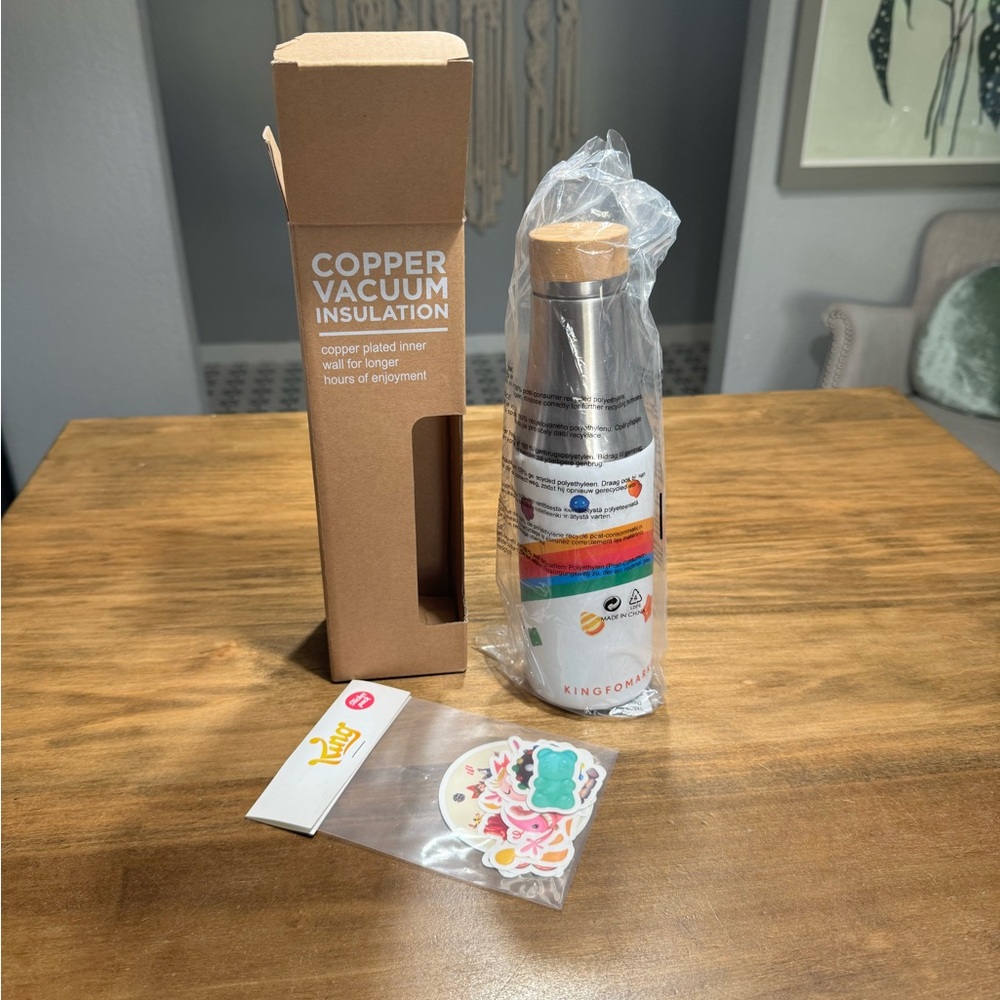 Candy Chrush | King | “Kingfomarket” - copper vacuum insulated 25oz water bottle